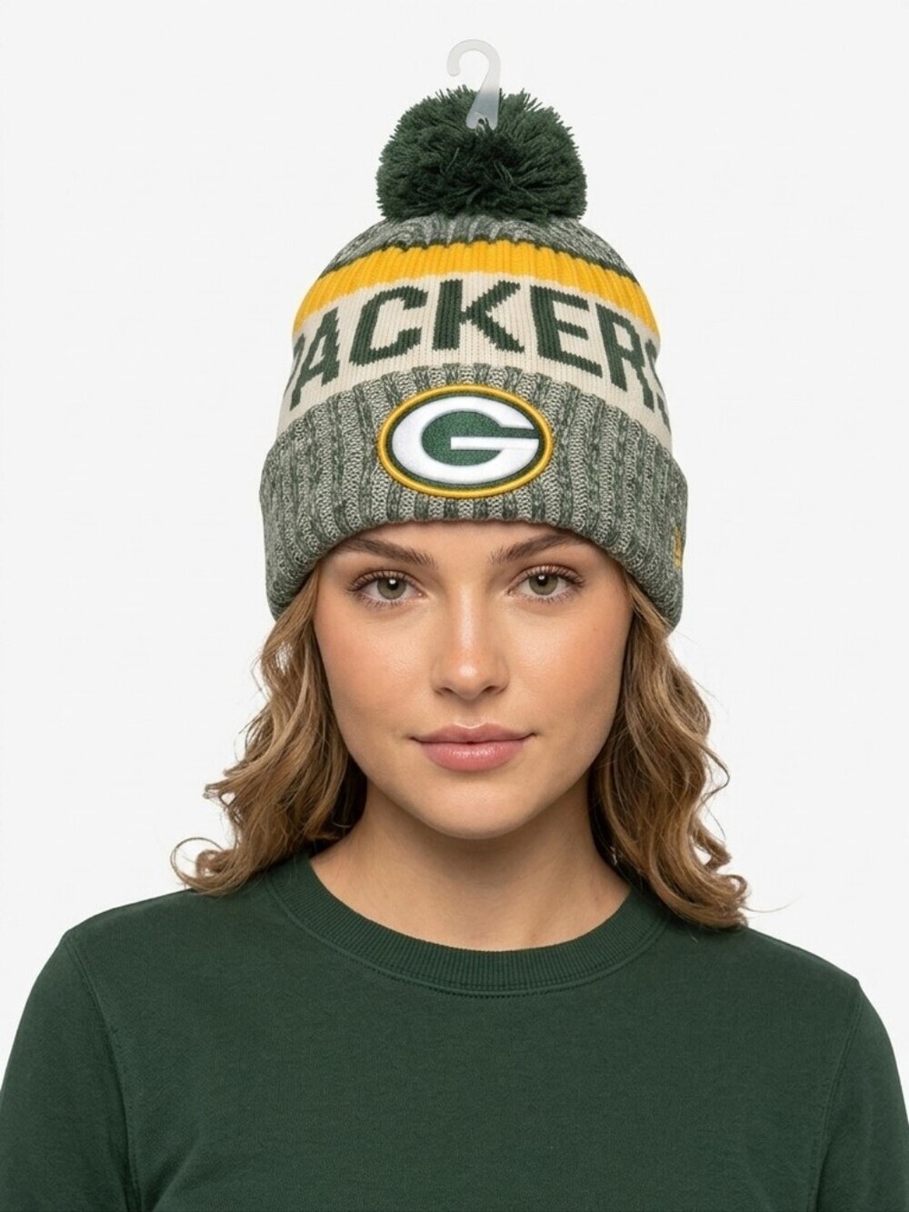 NFL Green & Gold Green Bay Packers Pom Knit Beanie